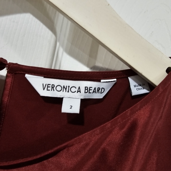 Veronica Beard Sabri Ruched Silk Midi Dress - Picture 7 of 9